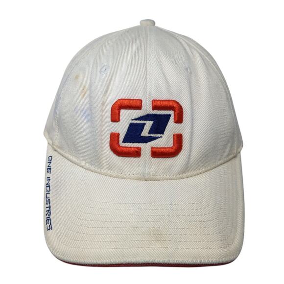 One Industries Fitted Hat Beige One Size Embroidered Solid Vent Holes - Picture 1 of 8